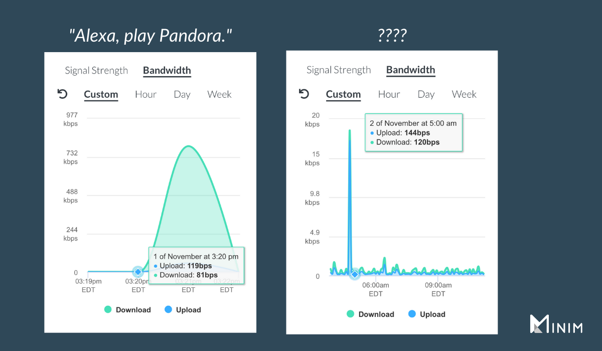 Amazon Echo Data Usage Compared