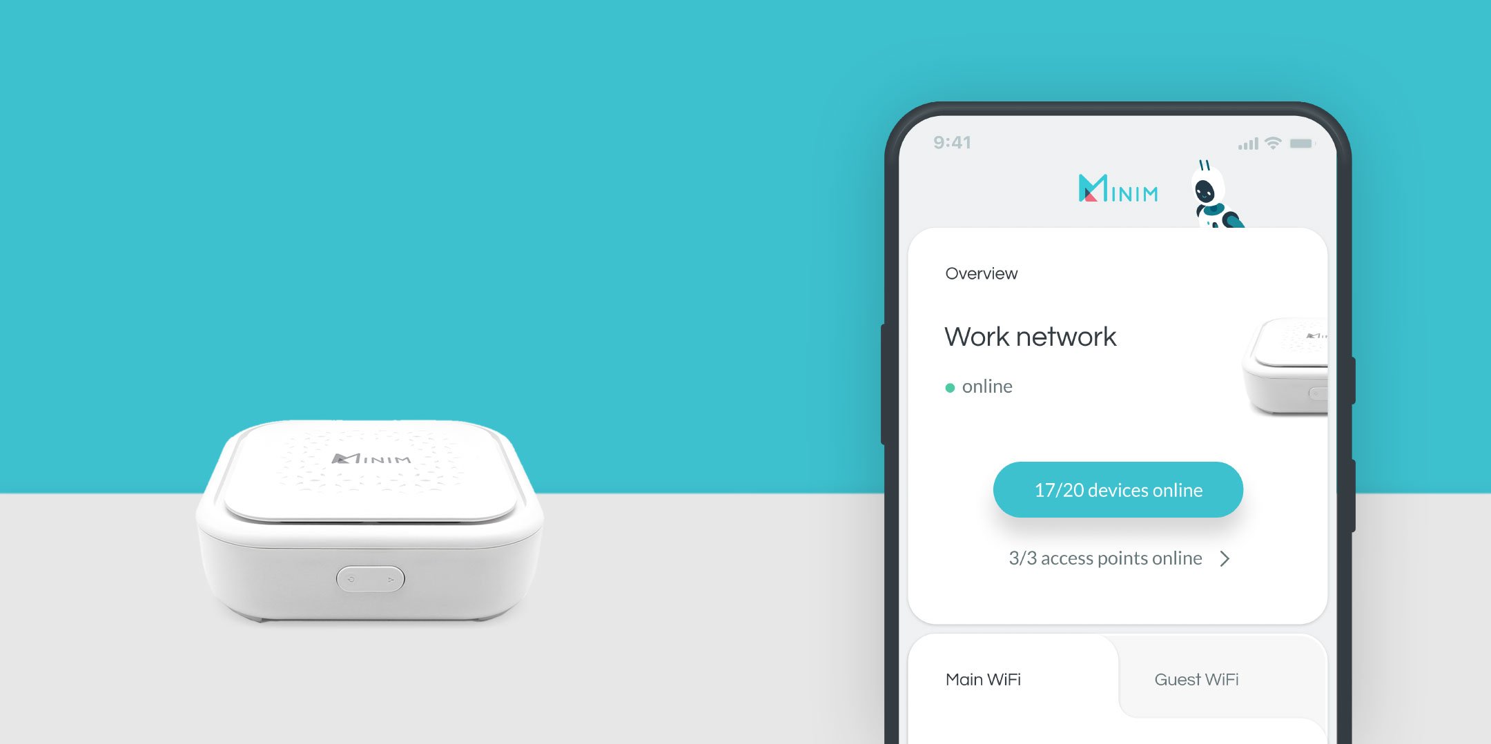 Minim router and mobile app