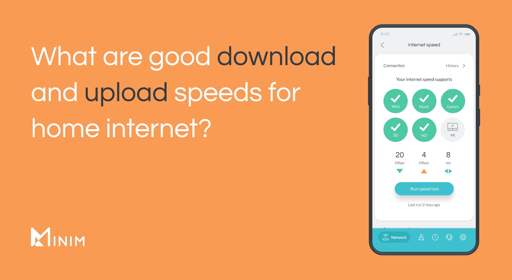 What are good download and upload speeds for home internet?