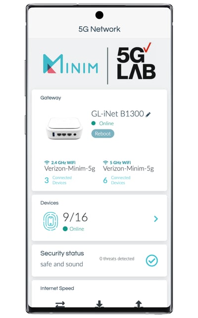 Minim mobile app: Network overview