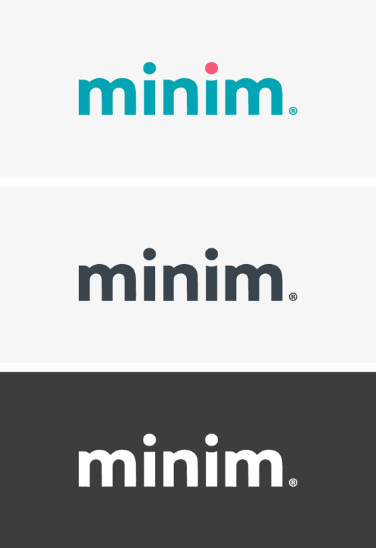 Minim logos, rebranded