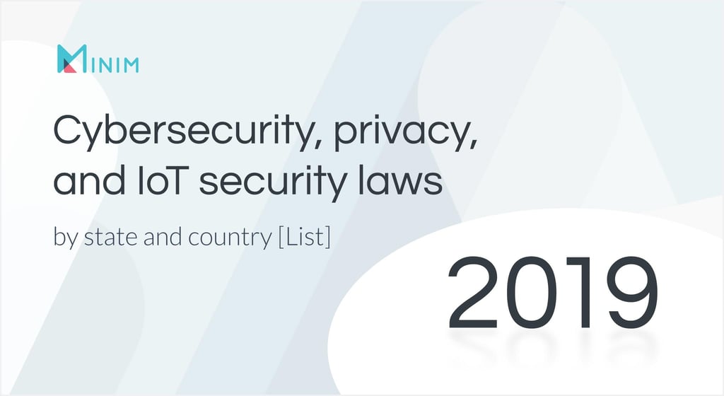Cybersecurity legislation by state 2019