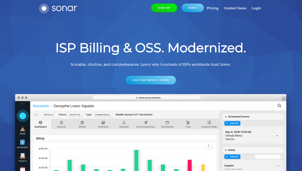 Sonar, a WISP billing system