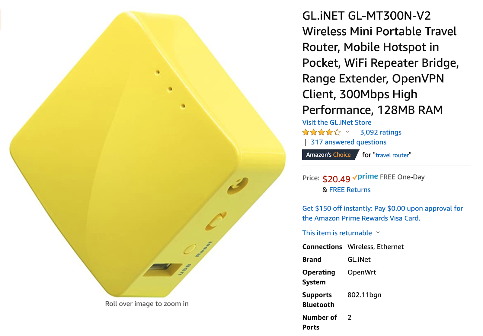 GL.iNET portable Hotspot
